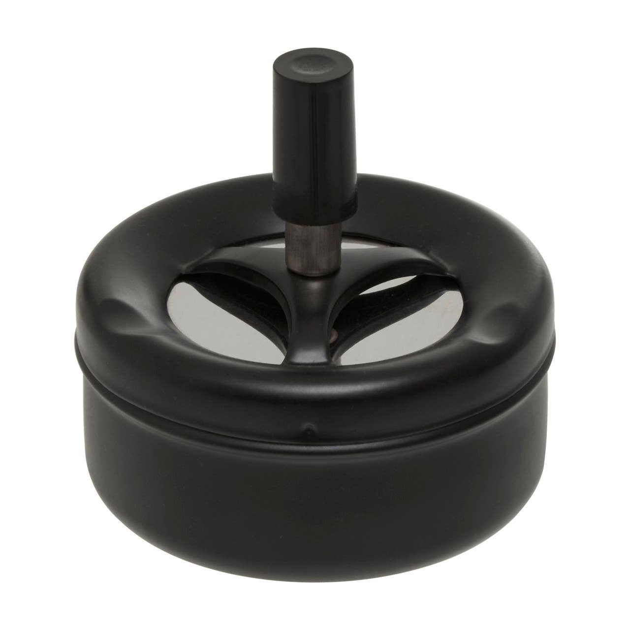 Matte Black Spinning Ashtray