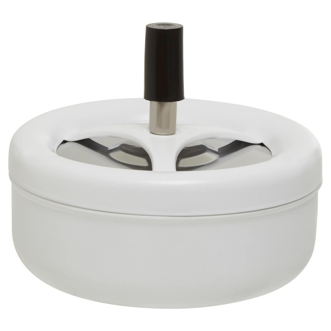 Matte White Large Spinning Ashtray