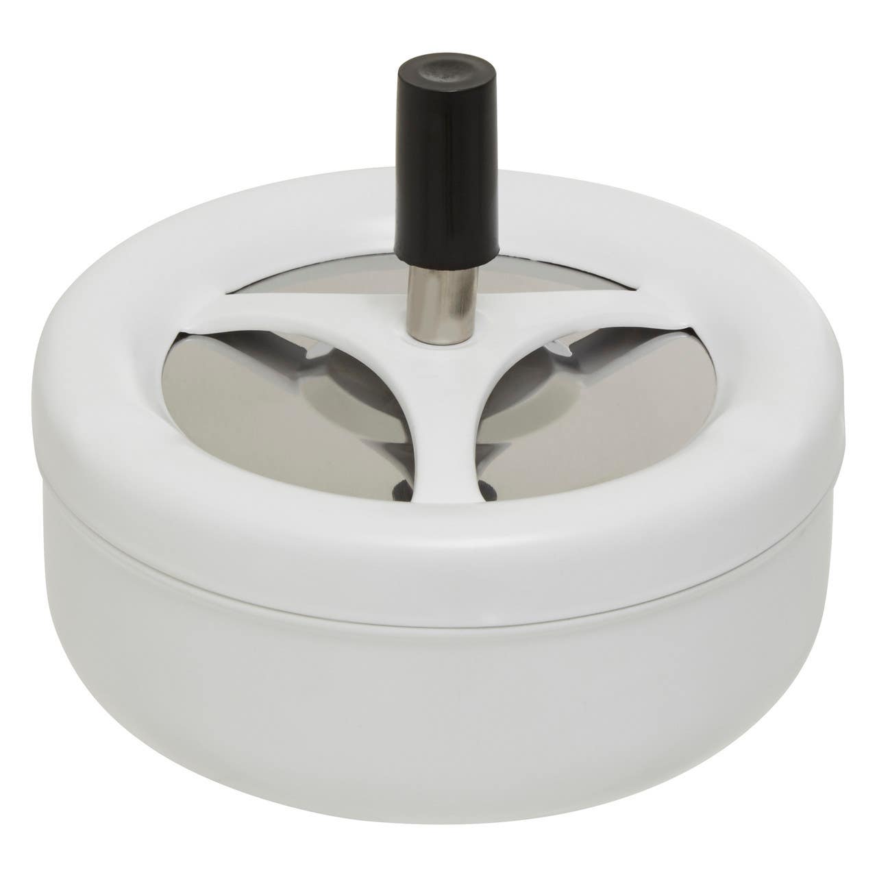 Matte White Large Spinning Ashtray