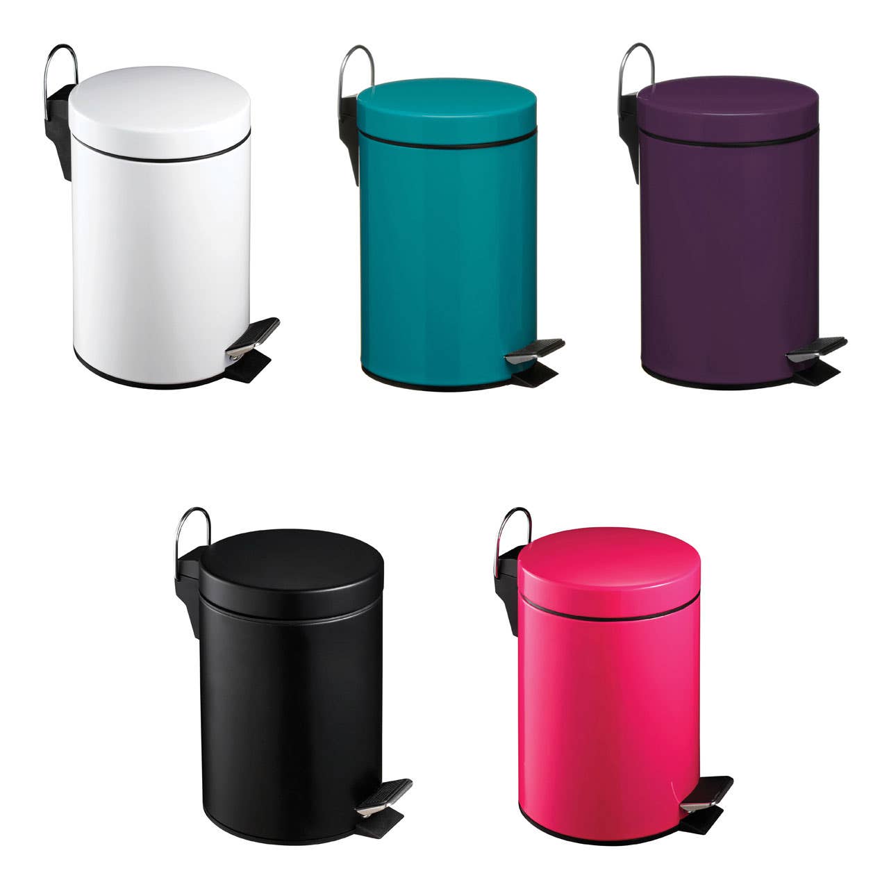 3Ltr Matte Black Pedal Bin