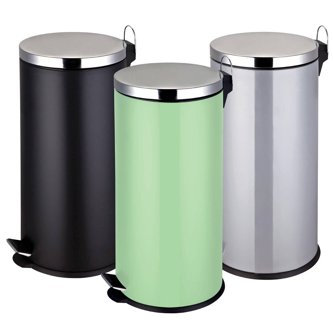 Miller 30Ltr Matt Black Pedal Bin