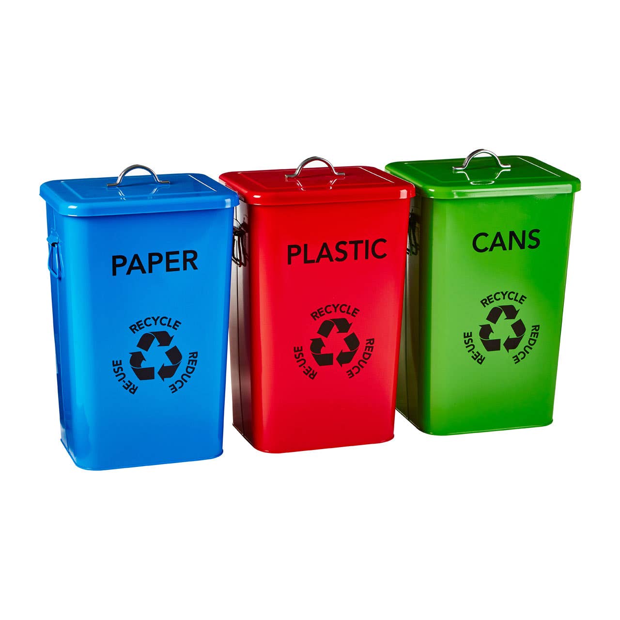 Ari Set of 3 Recycle Logo Bins