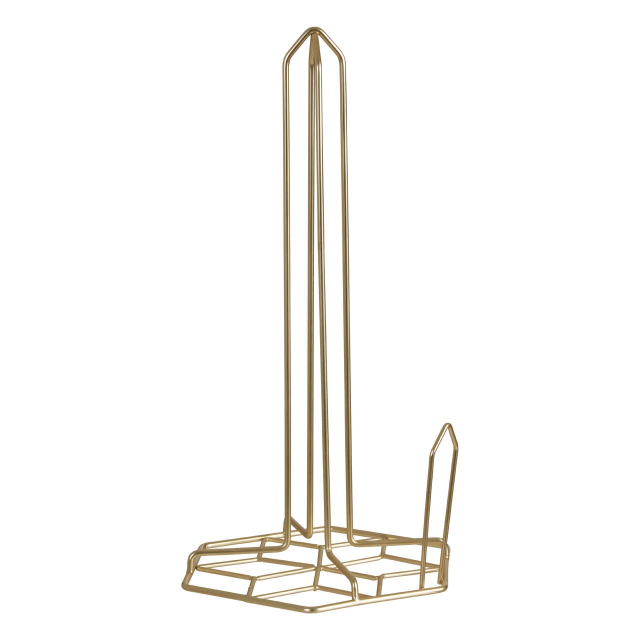 Vertex Kitchen Roll Holder With Contour Matte Gold Finish