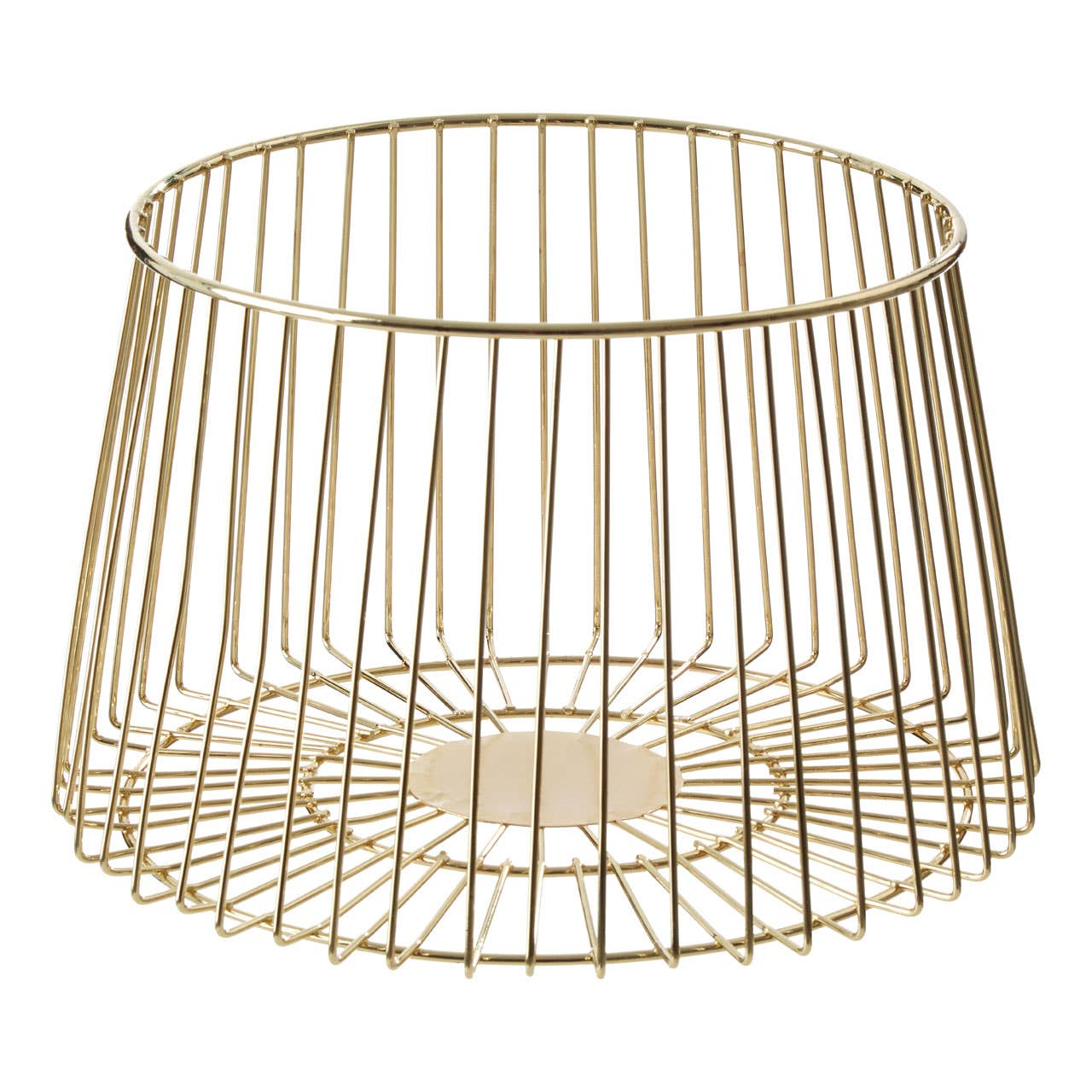 Vertex Deco Matte Gold Small Fruit Basket