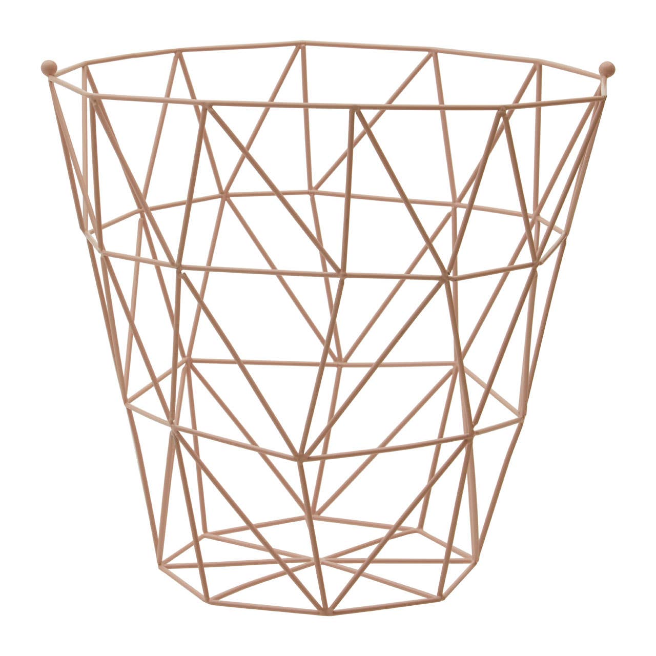 Vertex Pink Finish Storage Basket