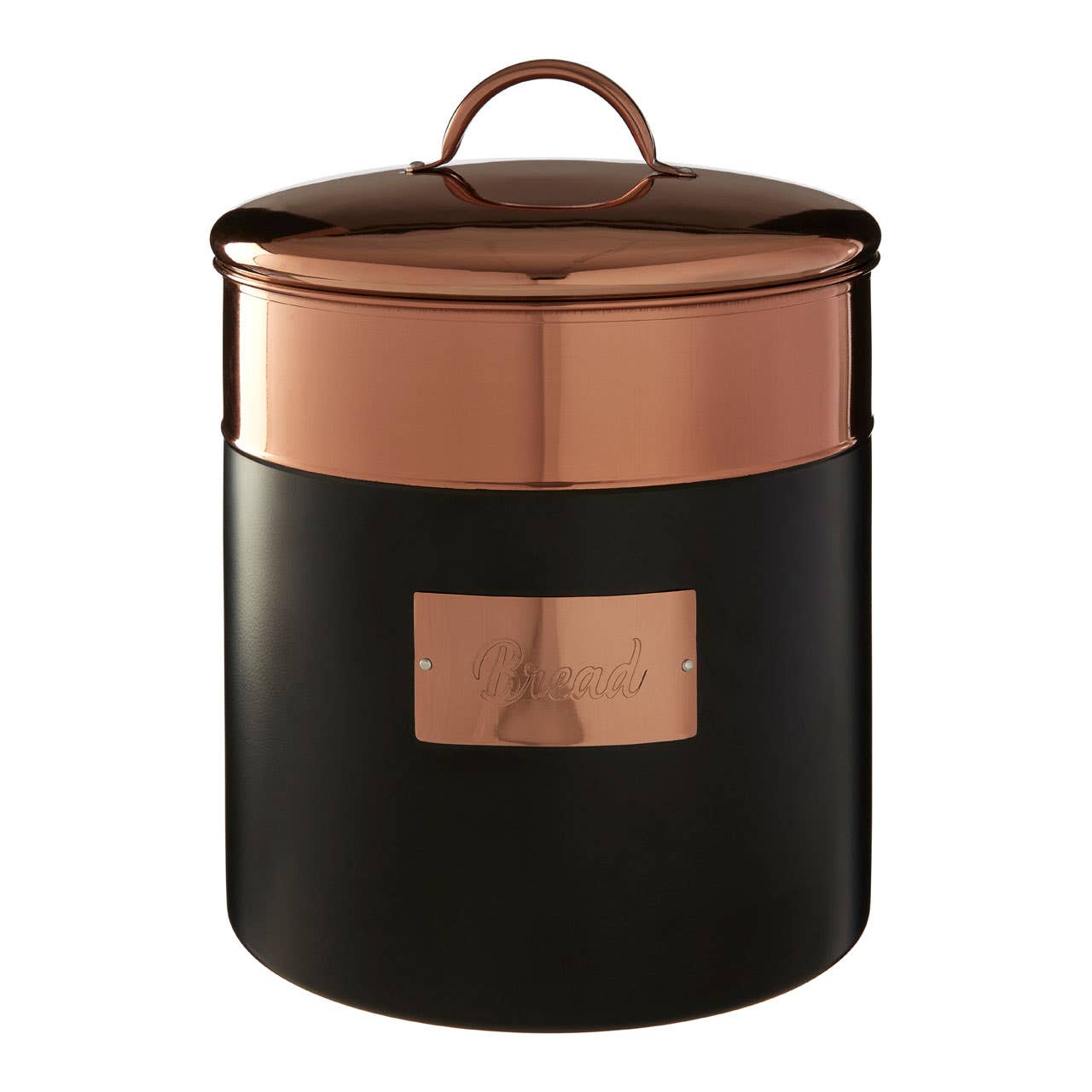 Prescott Charcoal And Copper Bread Bin