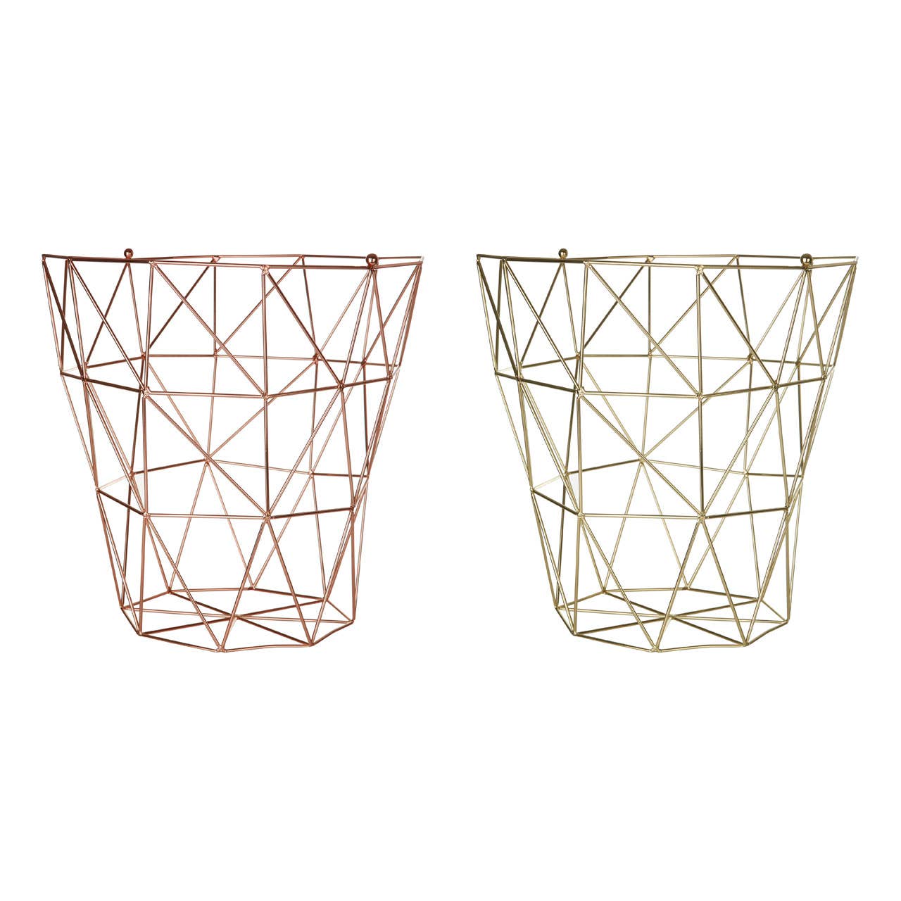 Vertex Copper Finish Storage Basket