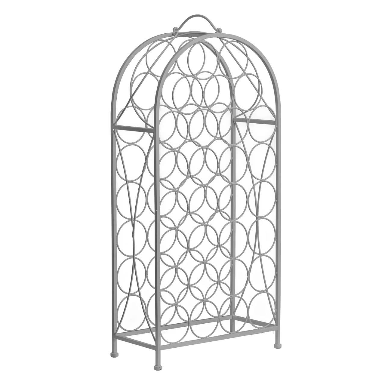 Cafe Cassis Grey Powder 29 Bottles Wine Rack