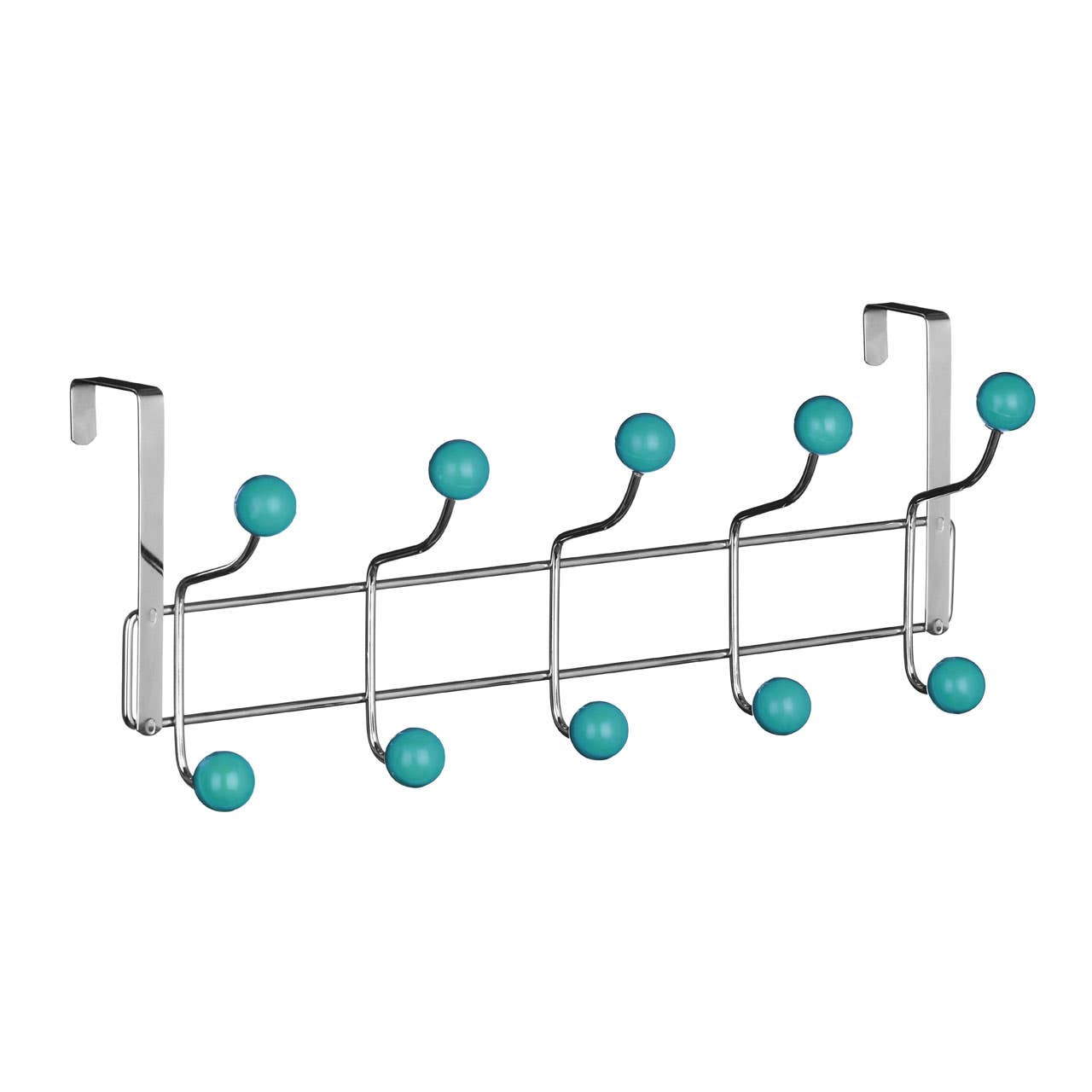 Ten Hook Over Door Turquoise Balls Hanger