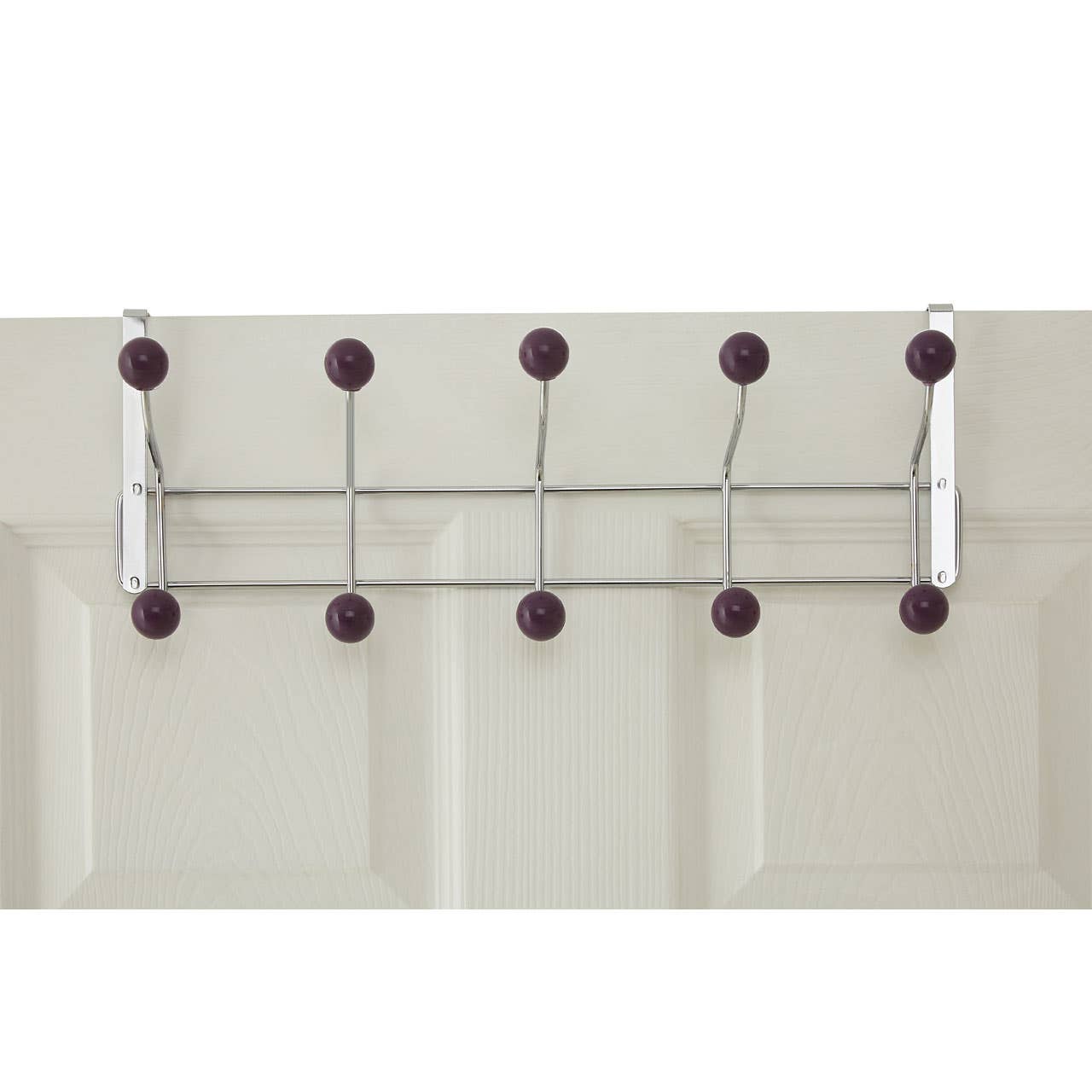 Over Door Purple Balls Ten Hook Hanger