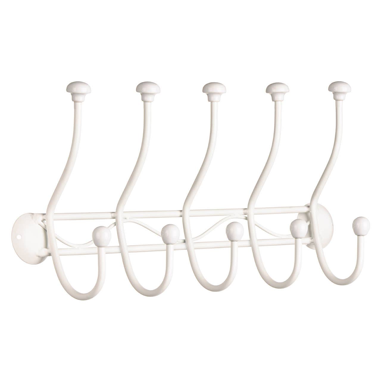 Chic Wall Screw Fixing 10 Hook Hanger