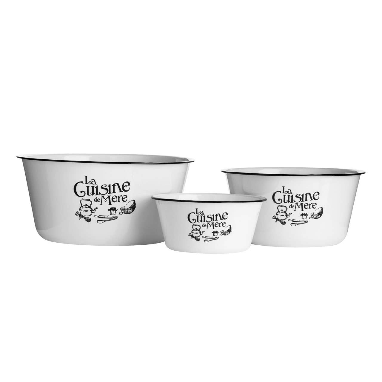 La Cuisine De Mere Set Of 3 Mixing Bowls