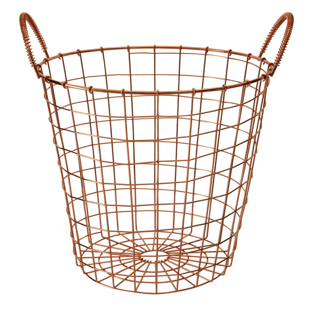 Vertex Copper Finish Round Wire Basket