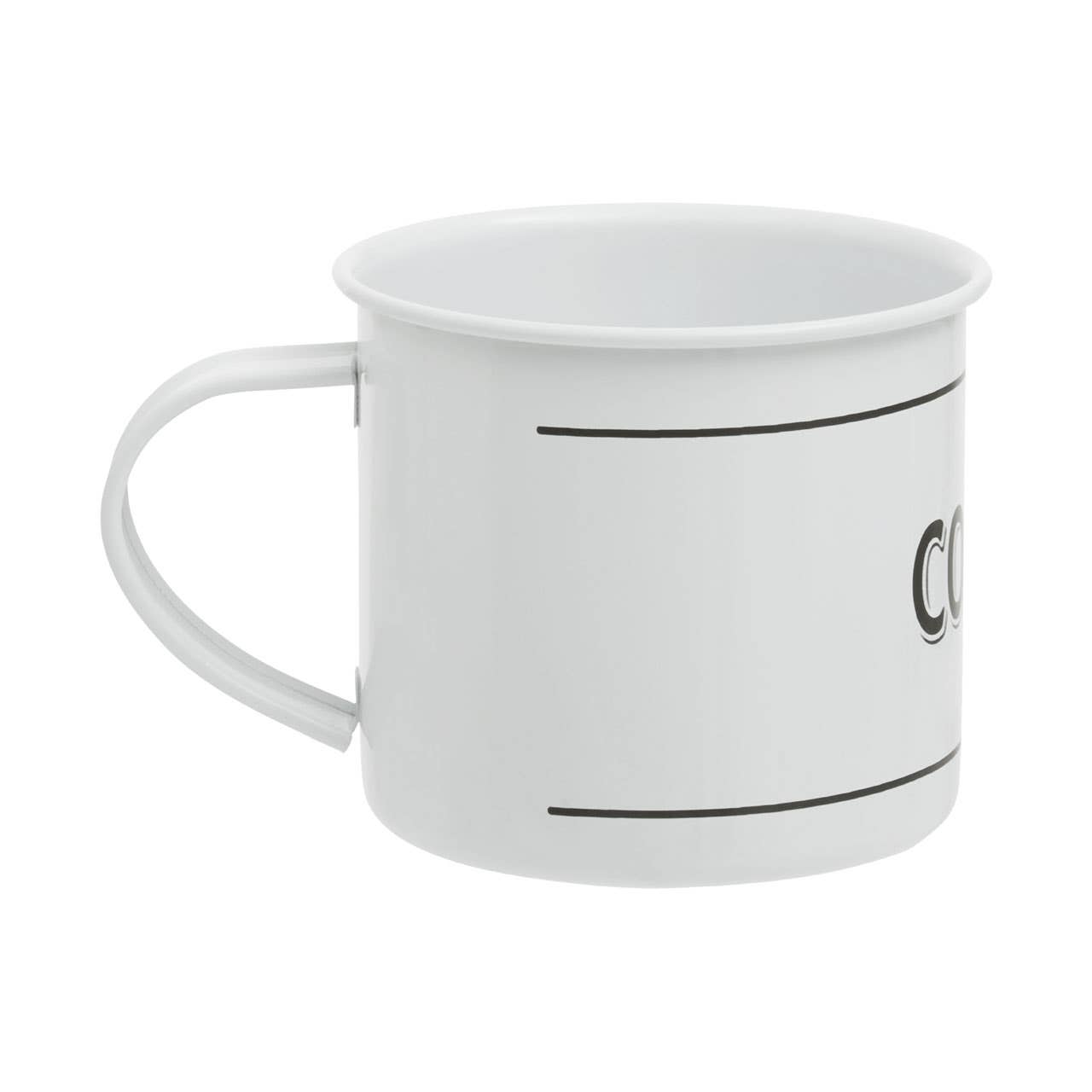 Grocer White Metal Mug