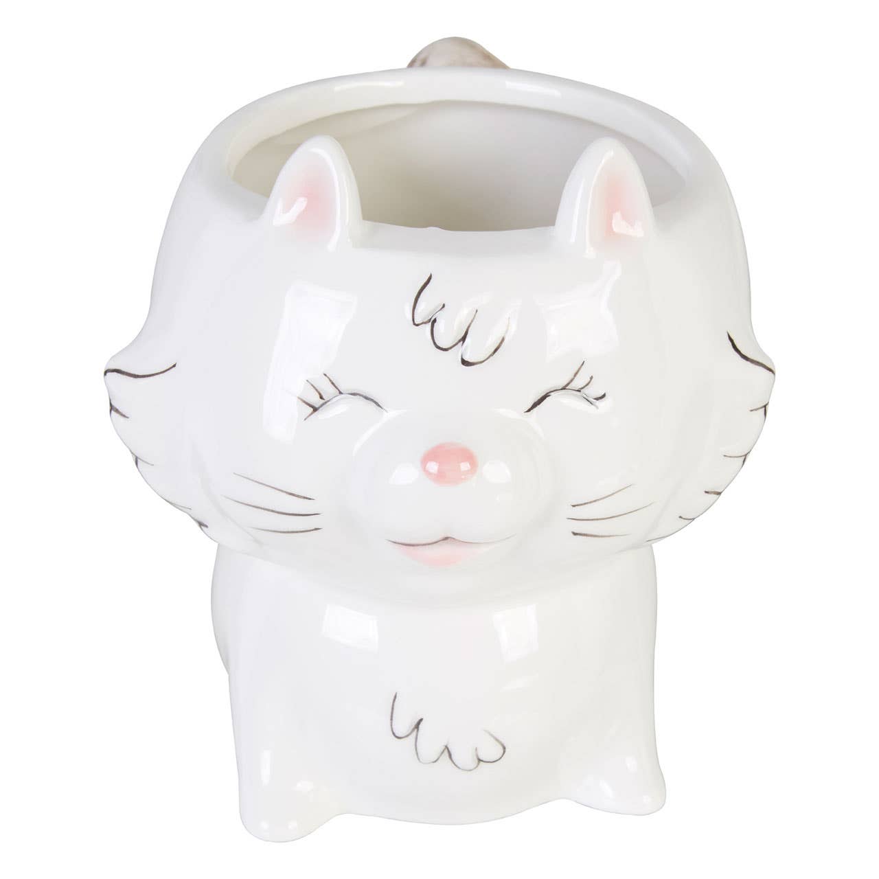 Gigil White Cat Mug