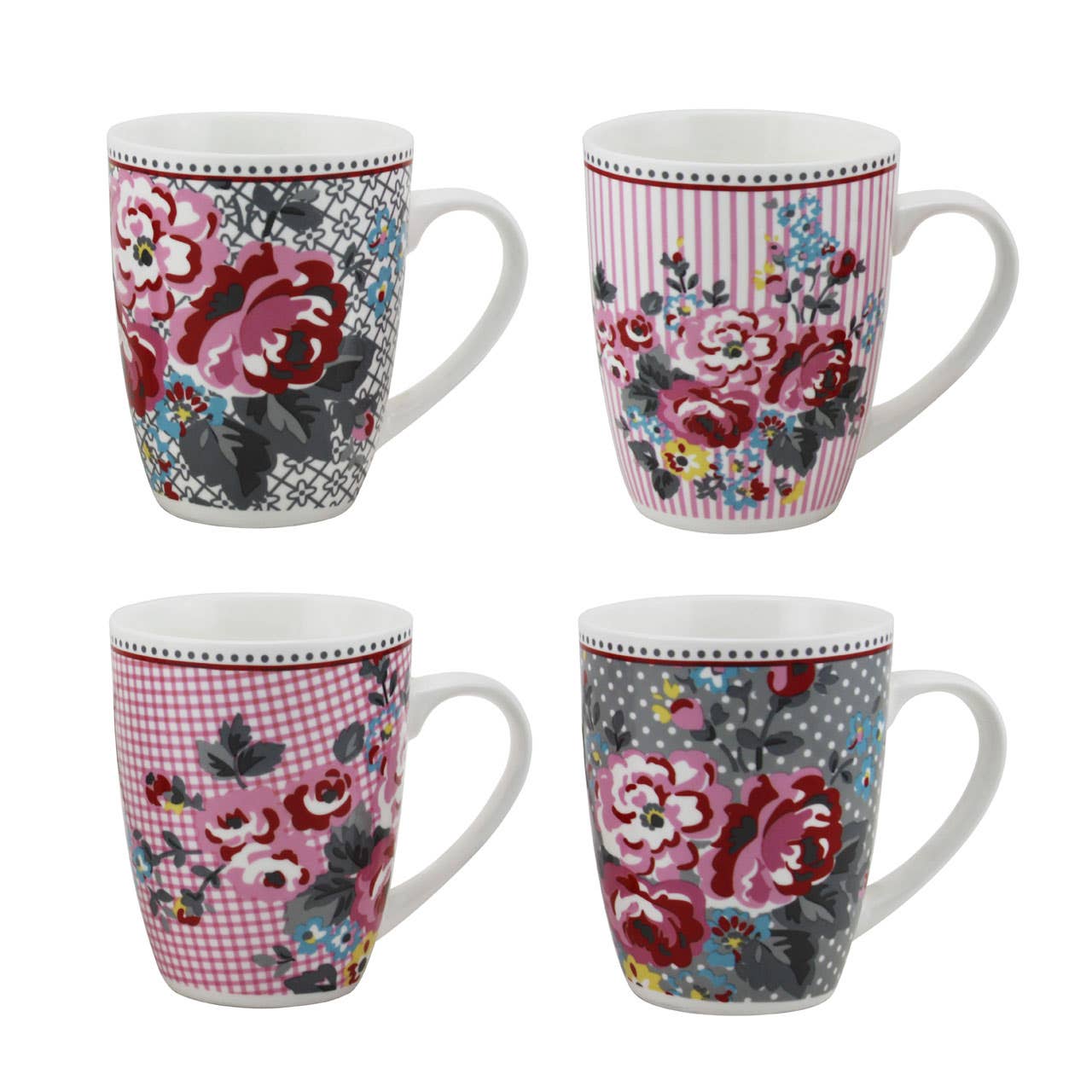 Set Of Four Pippa Mugs