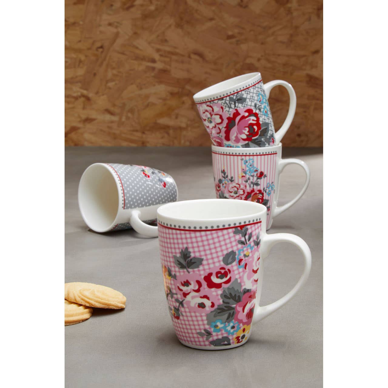 Set Of Four Pippa Mugs