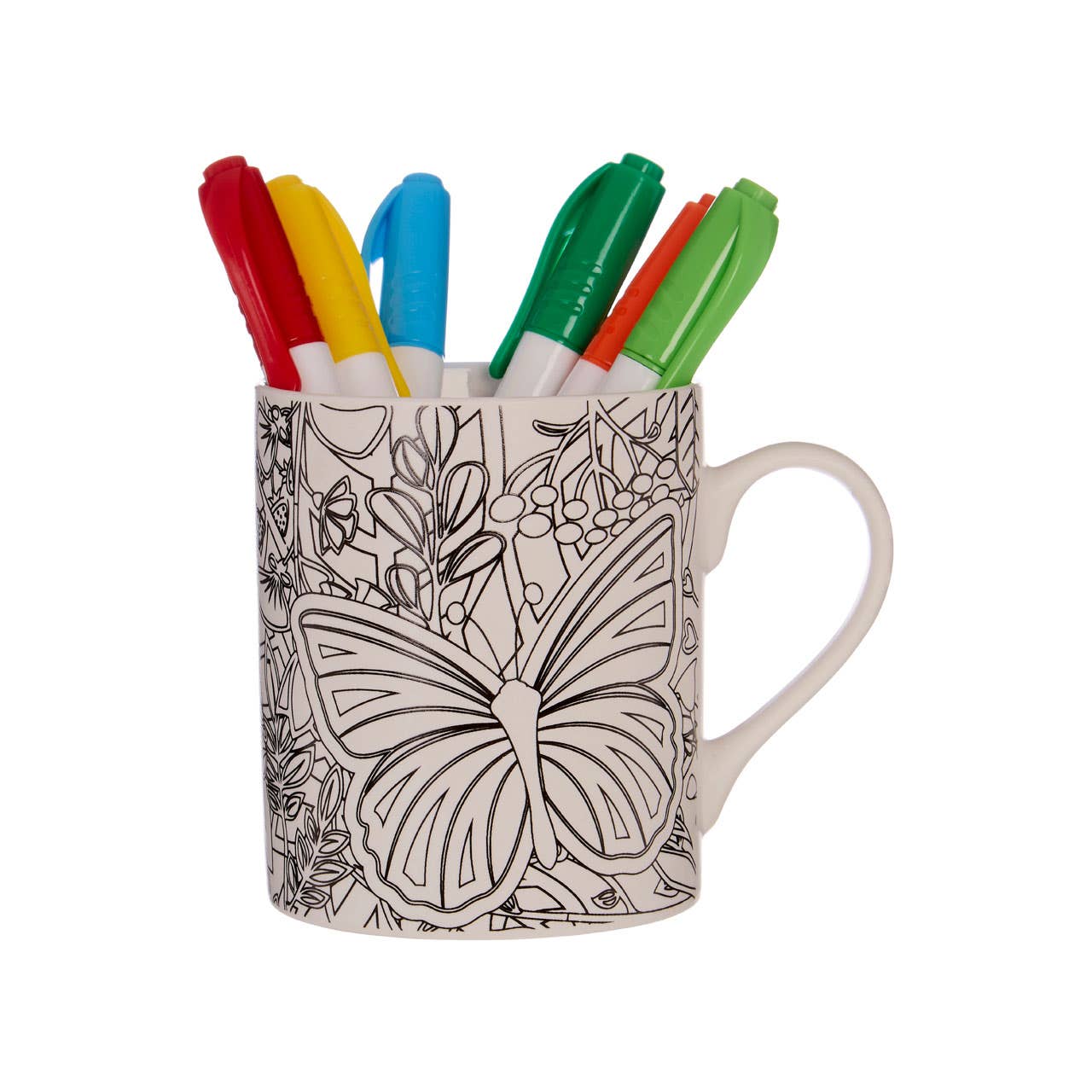 Butterflies Colour In Mug