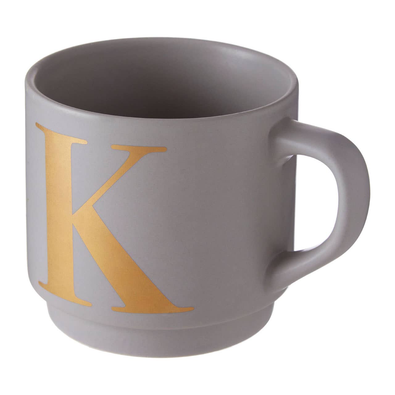 Signet Grey K Letter Mug