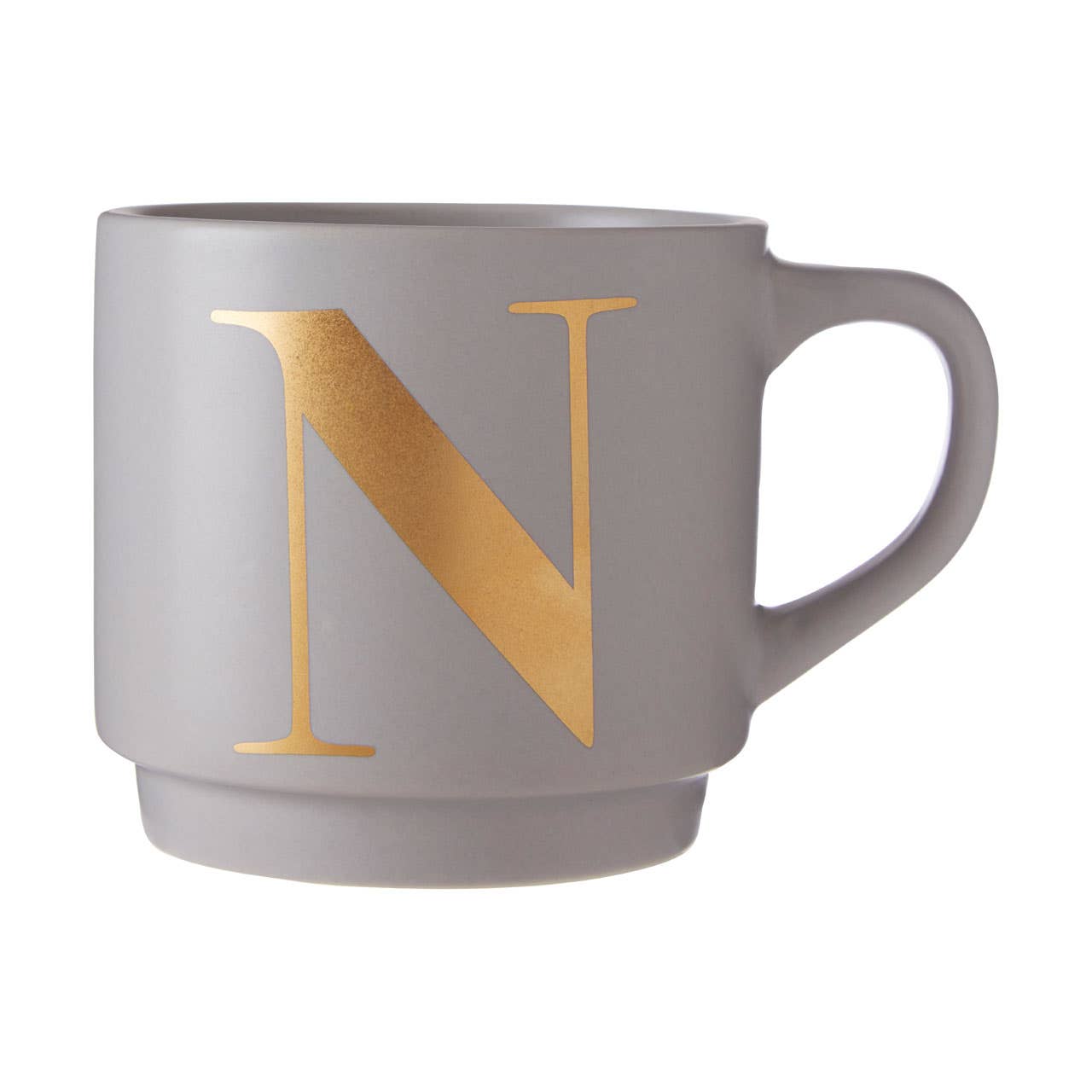 Signet Grey N Letter Mug