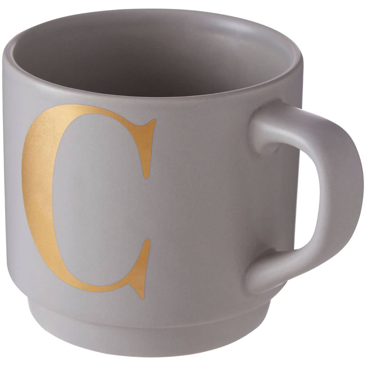 Signet Grey C Letter Mug