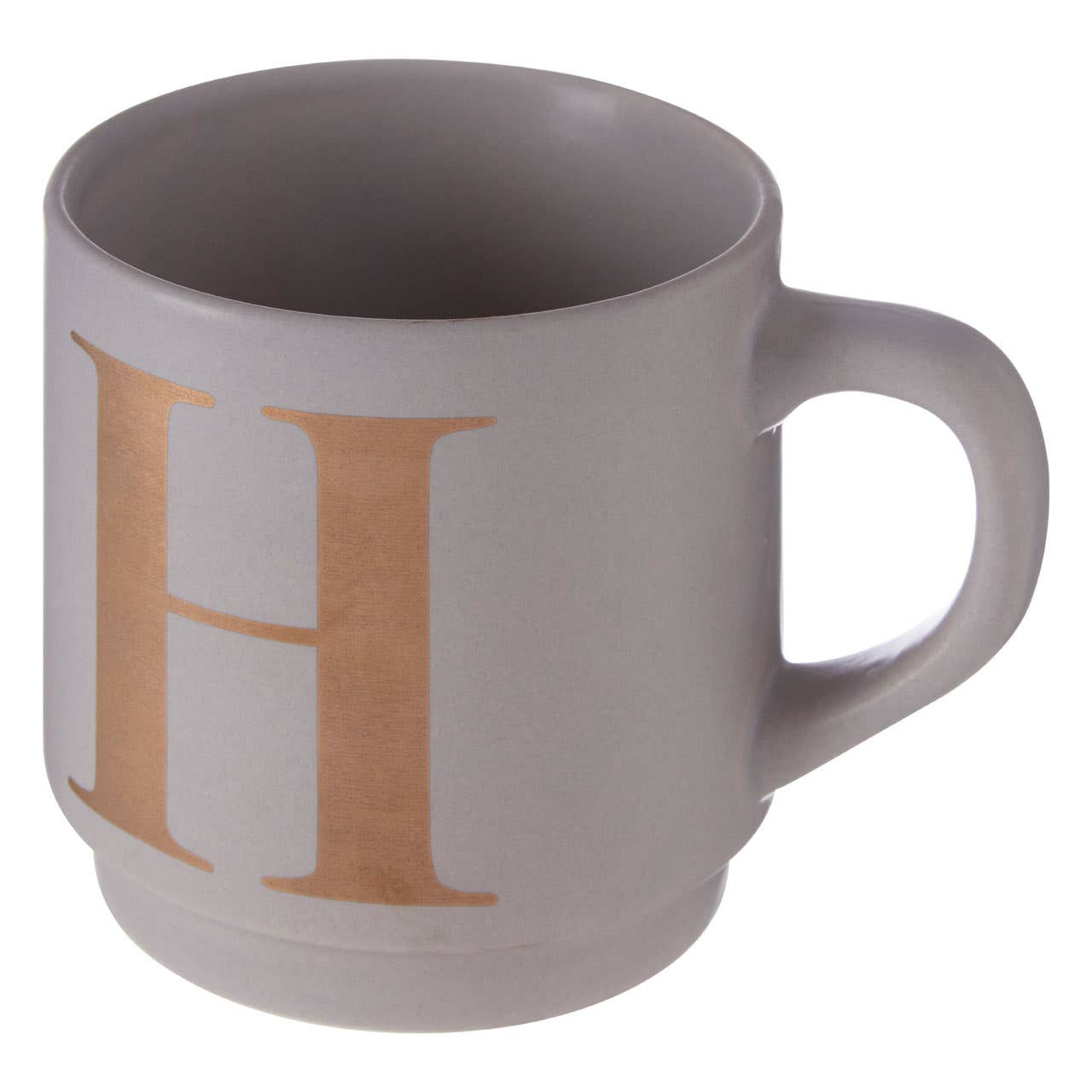 Signet Grey H Letter Mug