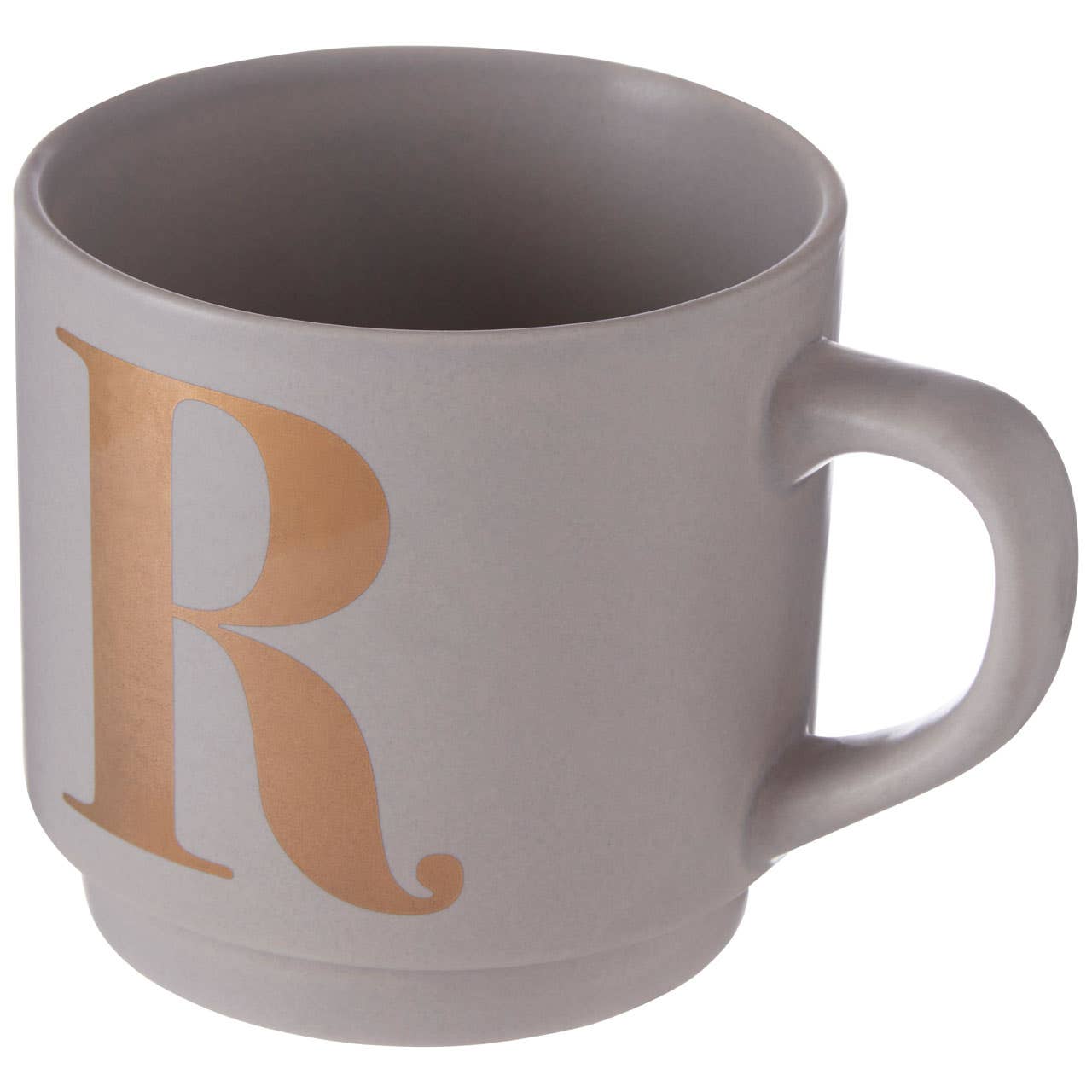 Signet Grey R Letter Mug