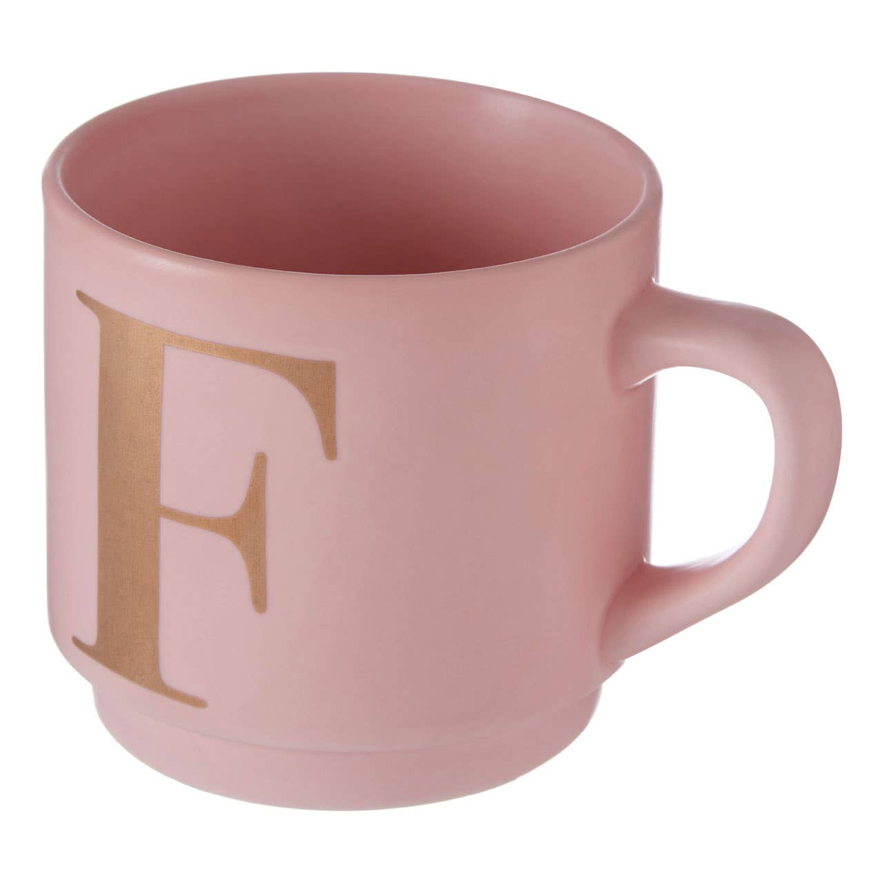 Signet Pink F Letter Mug