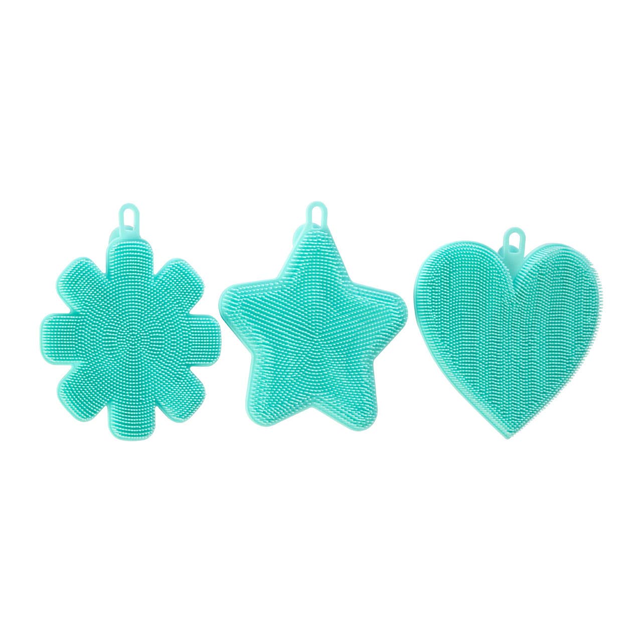 Zing Teal Silicone Dish Scrubbers