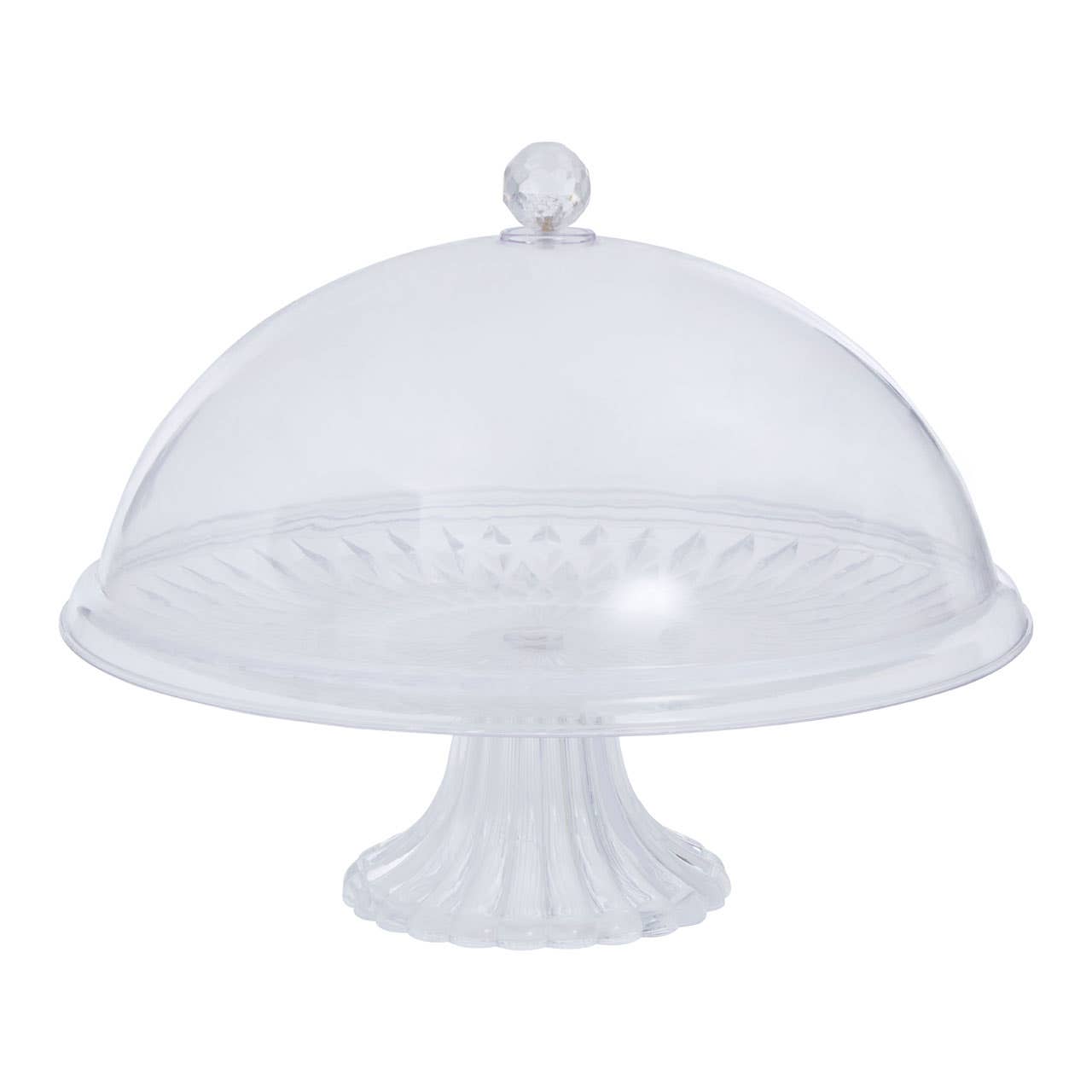 Clear Cake Stand With Dome