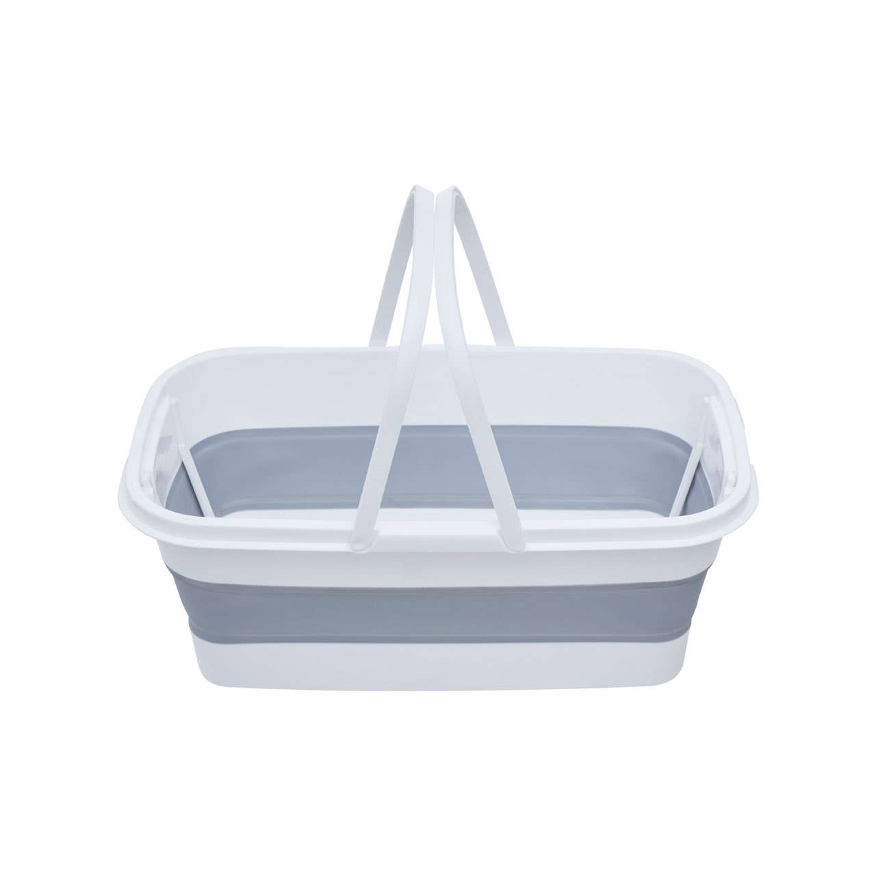 Collapsible Rectangular Basket With Handles