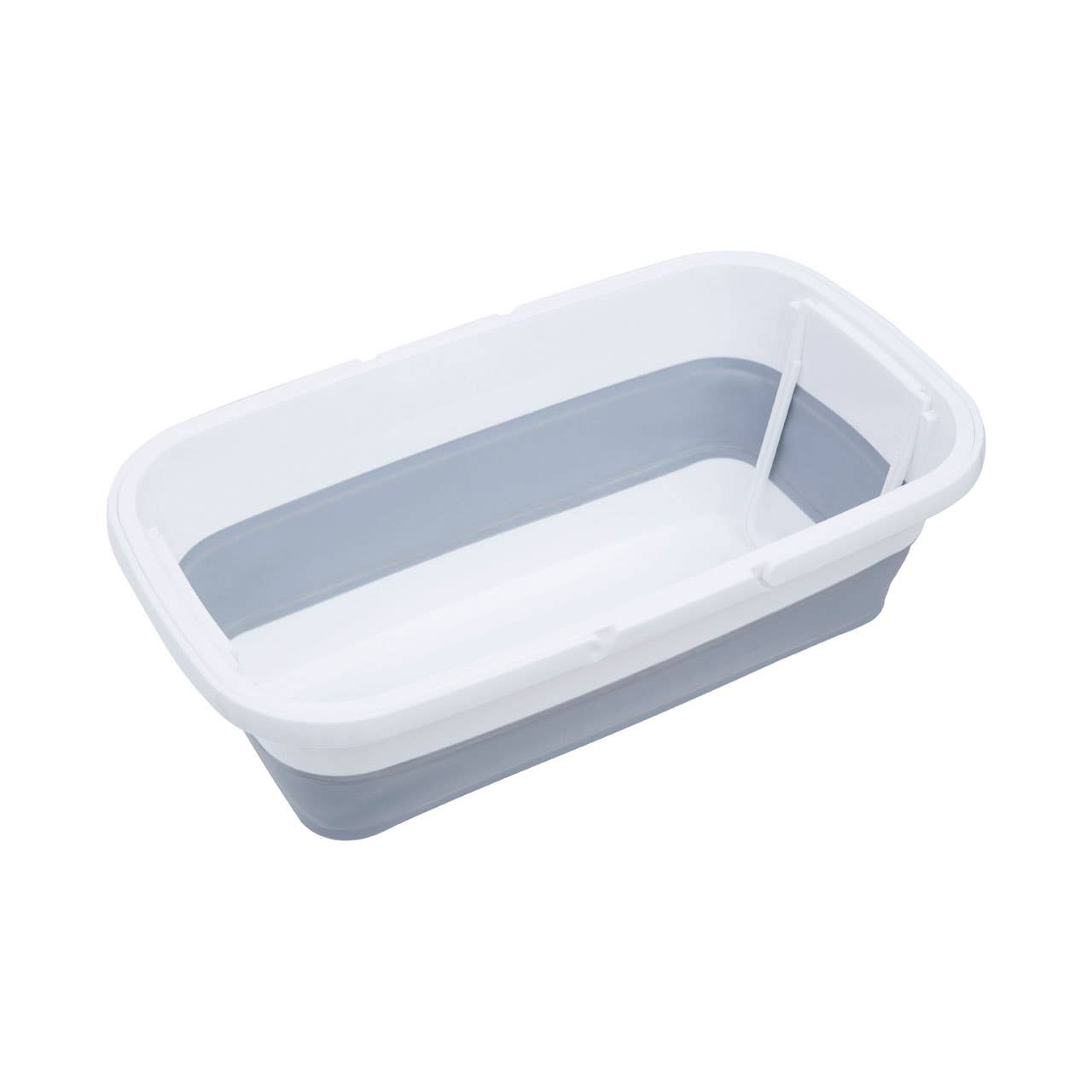 Collapsible Rectangular Basket With Handles