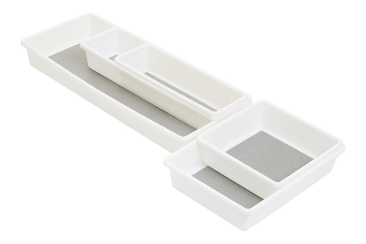 Romm Set Of 5 Plastic Drawer Organizer