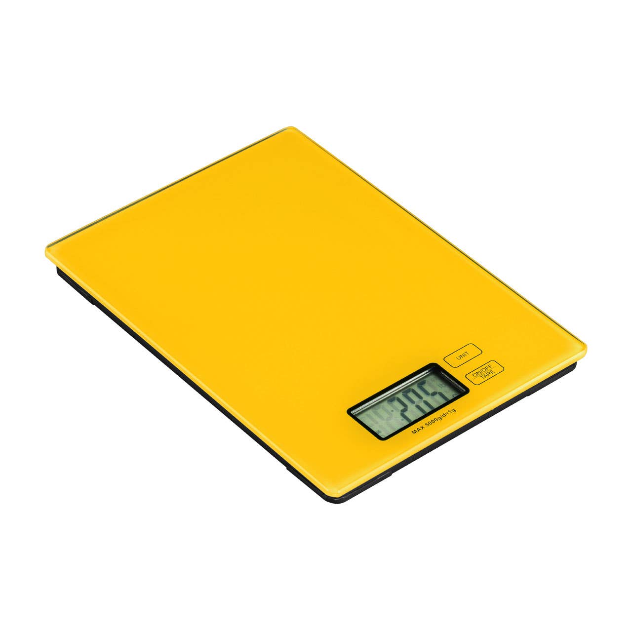 Zing Yellow Glass Kitchen Scale