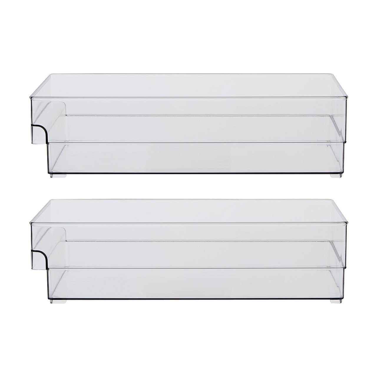 Romm Large Set Of Two Fridge Bin Organisers