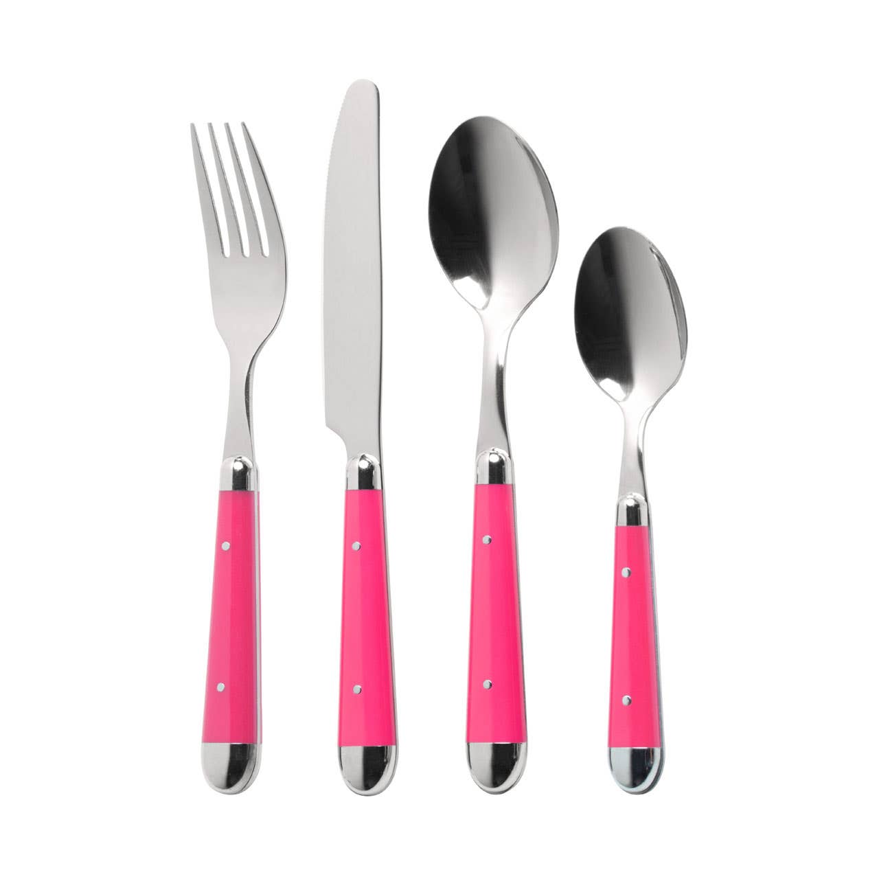 Hot Pink 16Pc Brasserie Cutlery Set