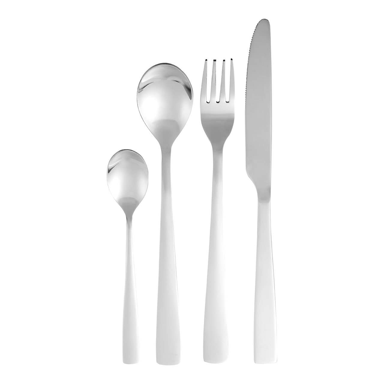 Jewel 24Pc Silver Finish Cutlery Set