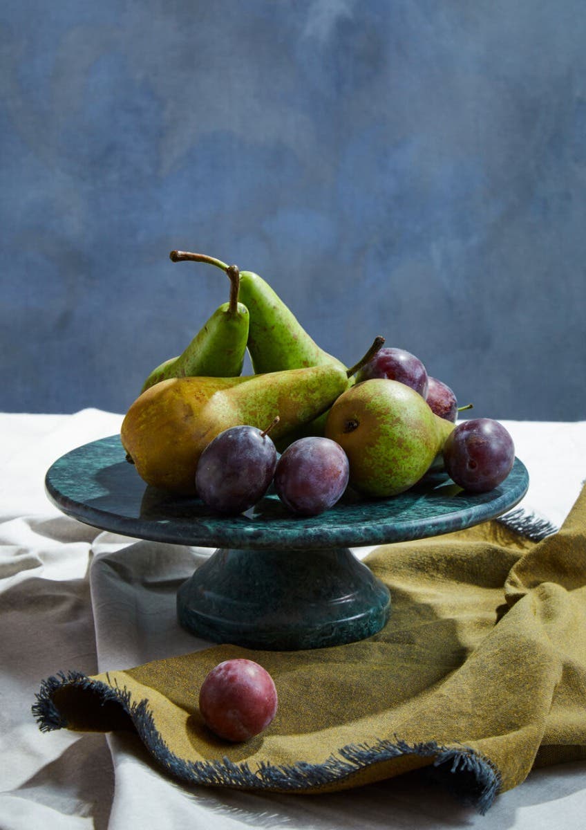 Green Marble Cake Stand