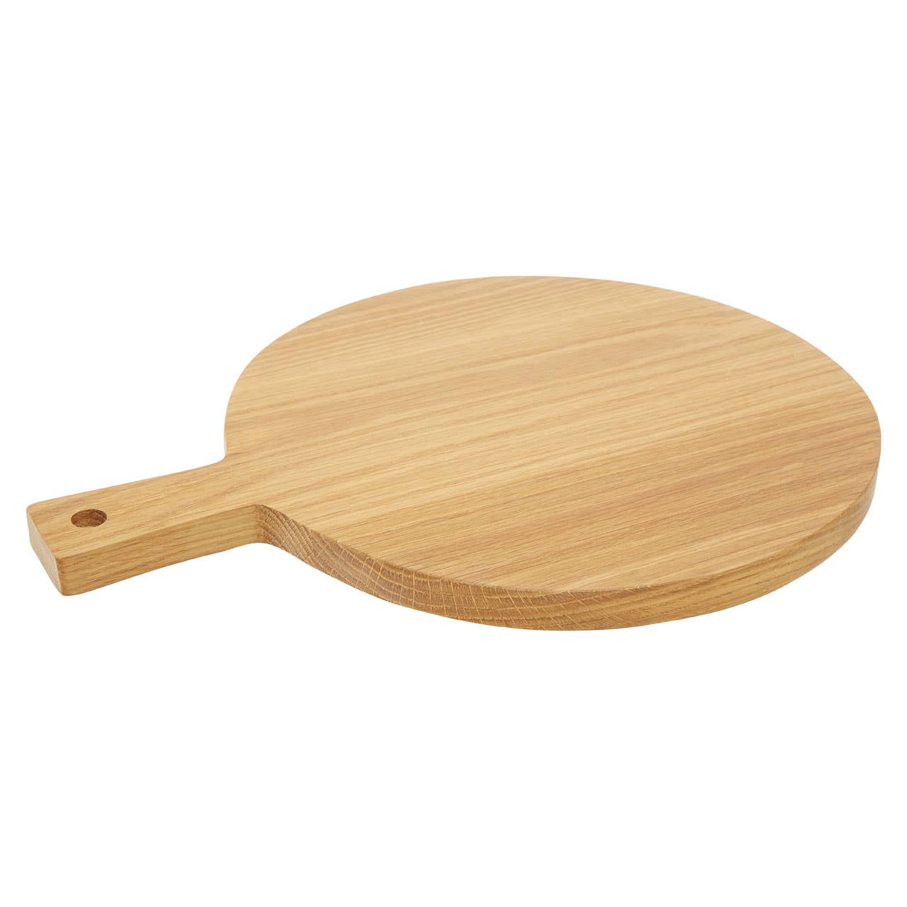 Round Oak Wood Paddle Chopping Board