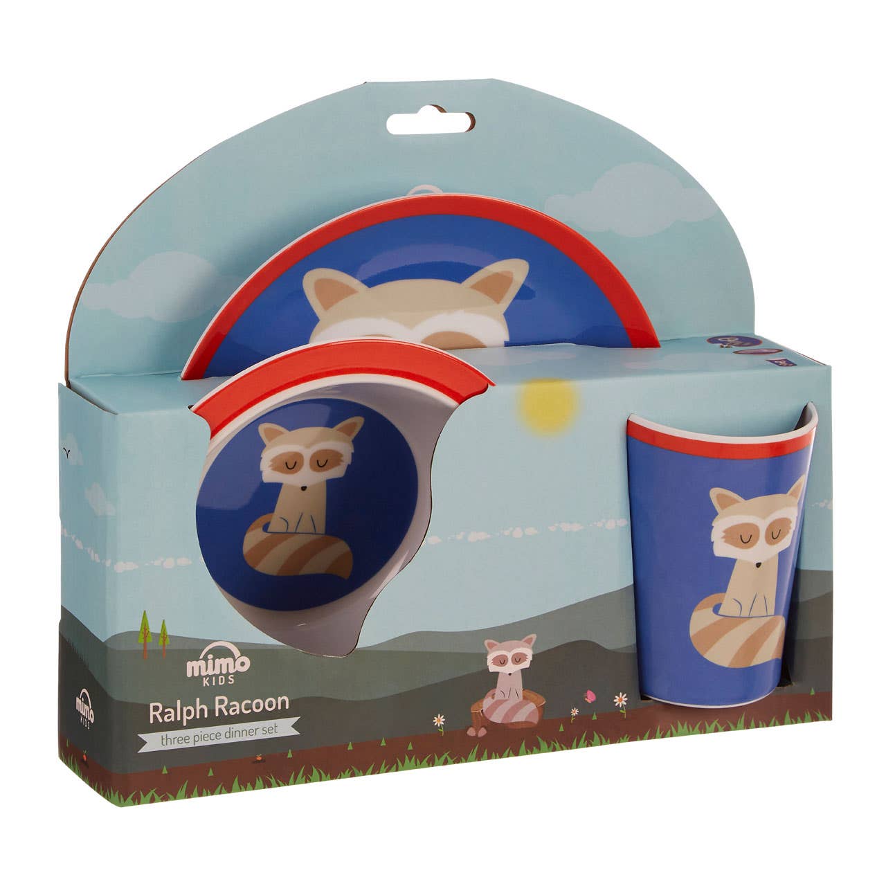 Mimo Kids Ralph Raccoon Dinner Set