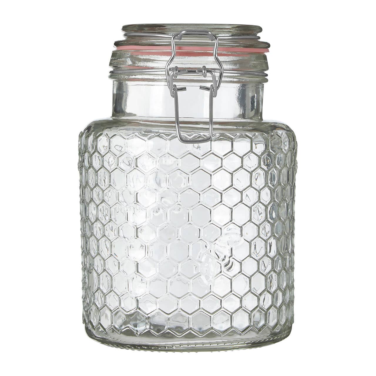 Apiary Pink Seal Small Glass Jar