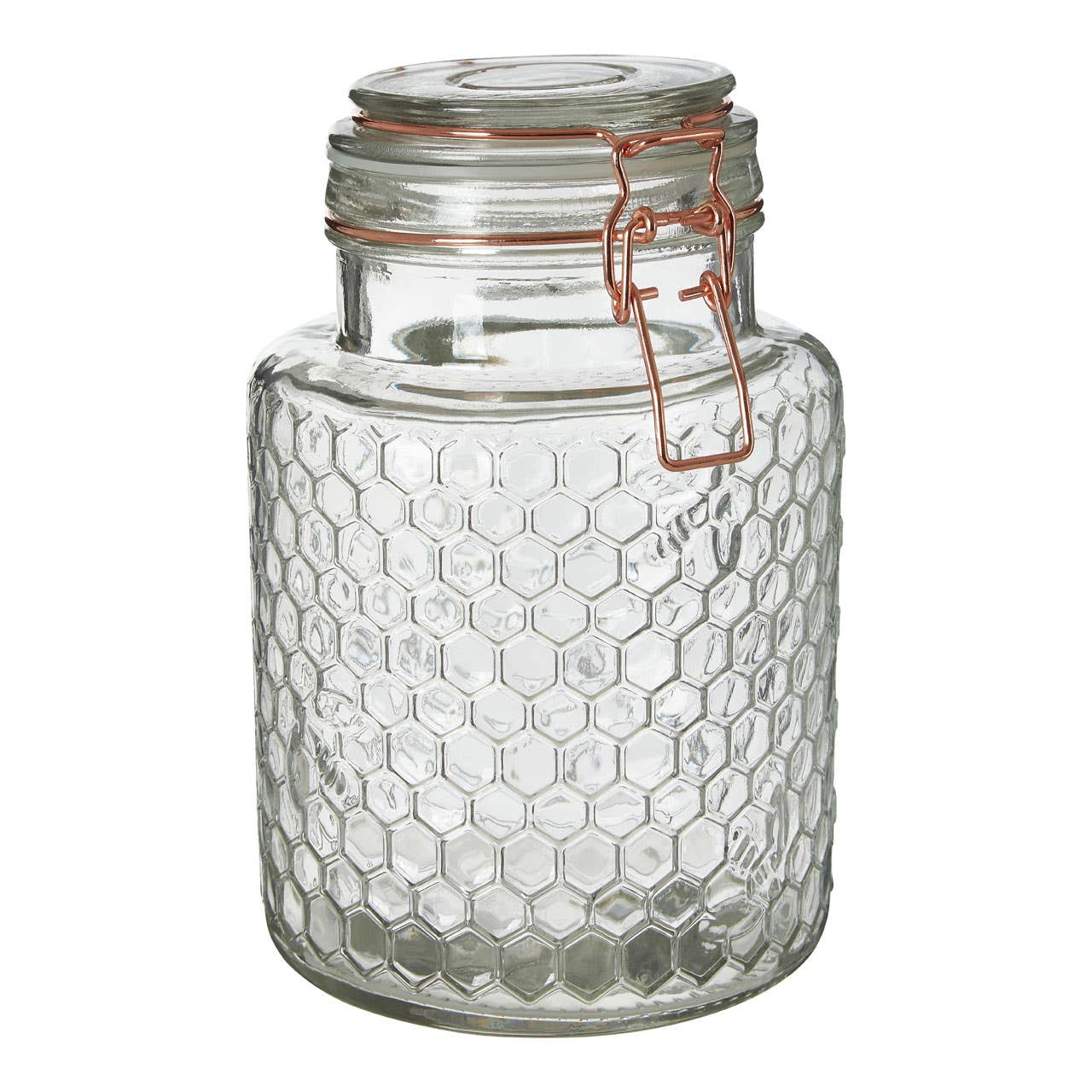 Apiary Rose Gold Wire Small Glass Jar