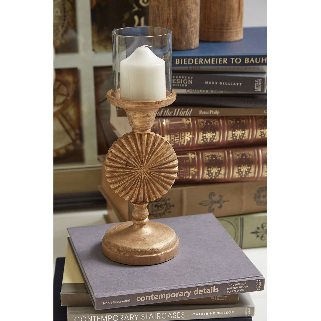 Fluted Disc Candle Holder