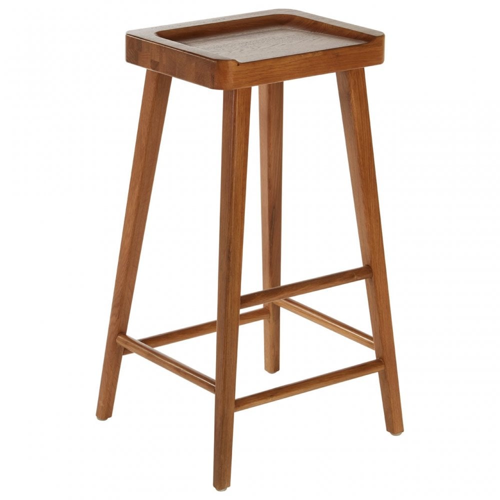 Brisbane Bar Stool, Oak Wood