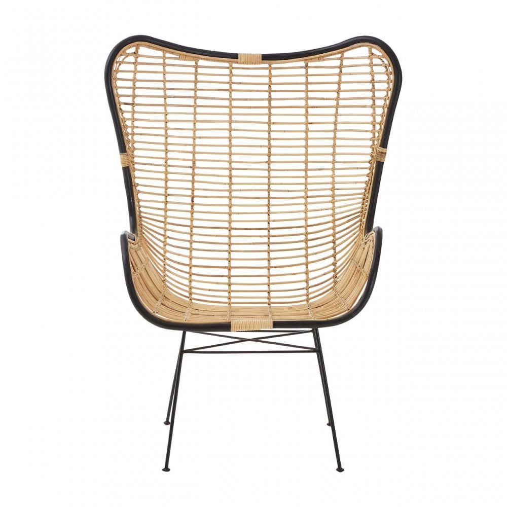 Java Egg Chair, Rattan, Iron, Natural