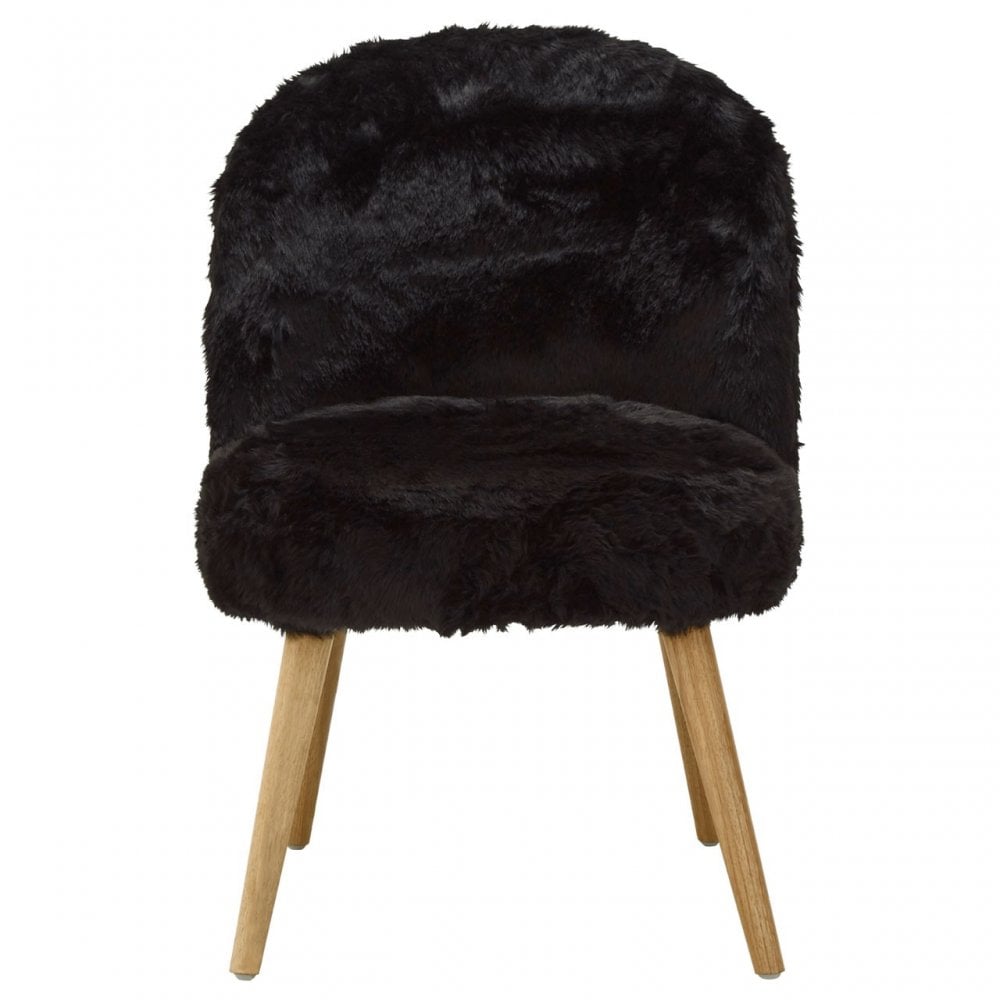 Cabaret Chair, Rubberwood, Foam, Black