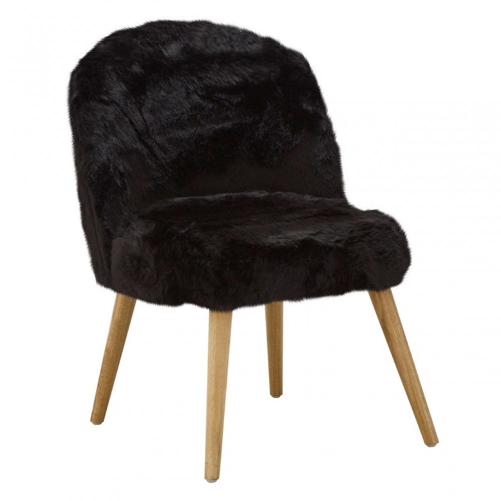 Cabaret Chair, Rubberwood, Foam, Black