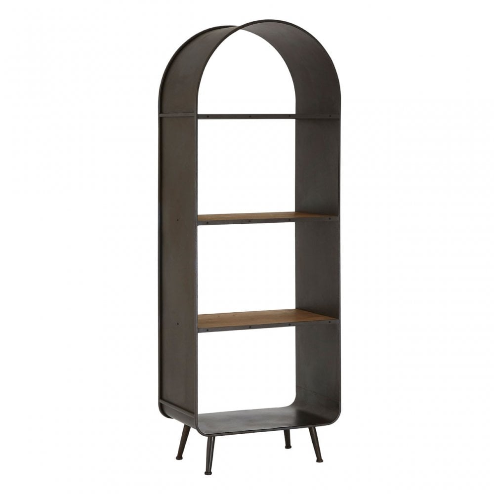 Unity Tall Shelf Unit, Fir Wood, Black