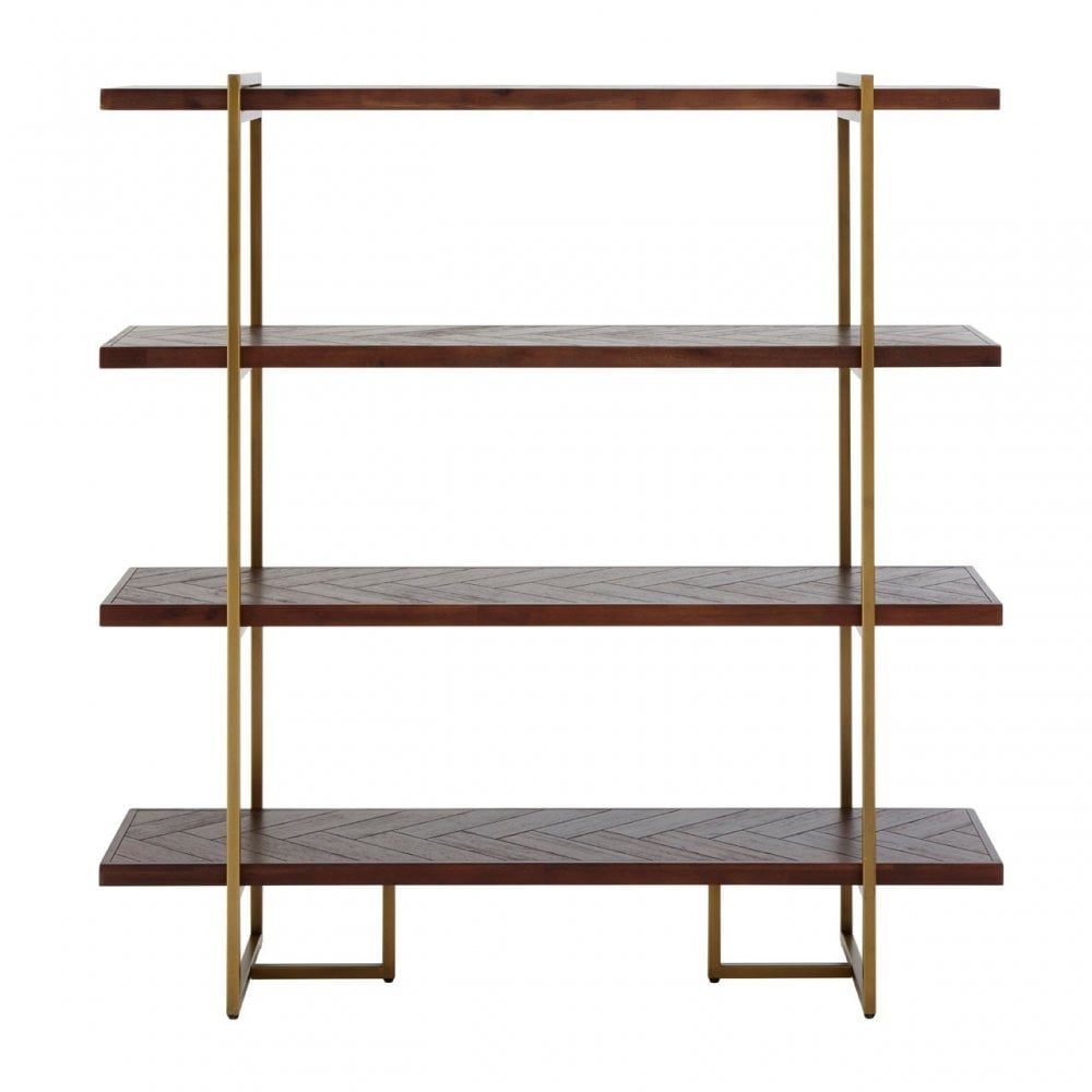 Brando Bookcase, Acacia Veneer, Brown