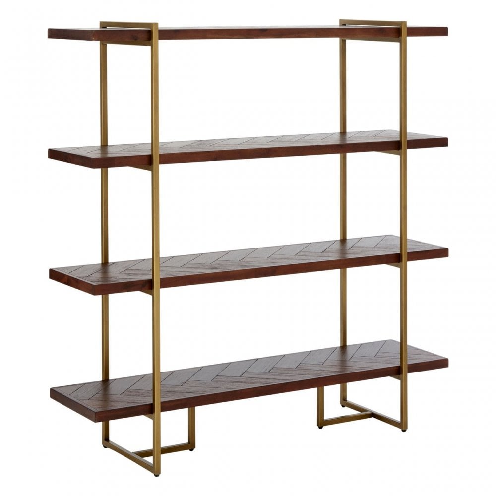 Brando Bookcase, Acacia Veneer, Brown